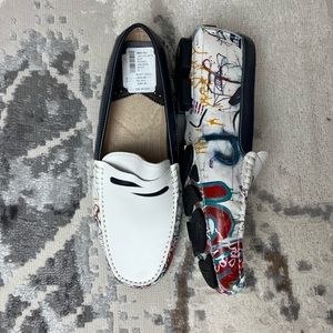 Brand New!Robert Graham Haryanto RG5362S White Loafers & Slip Ons Mocassin Shoes